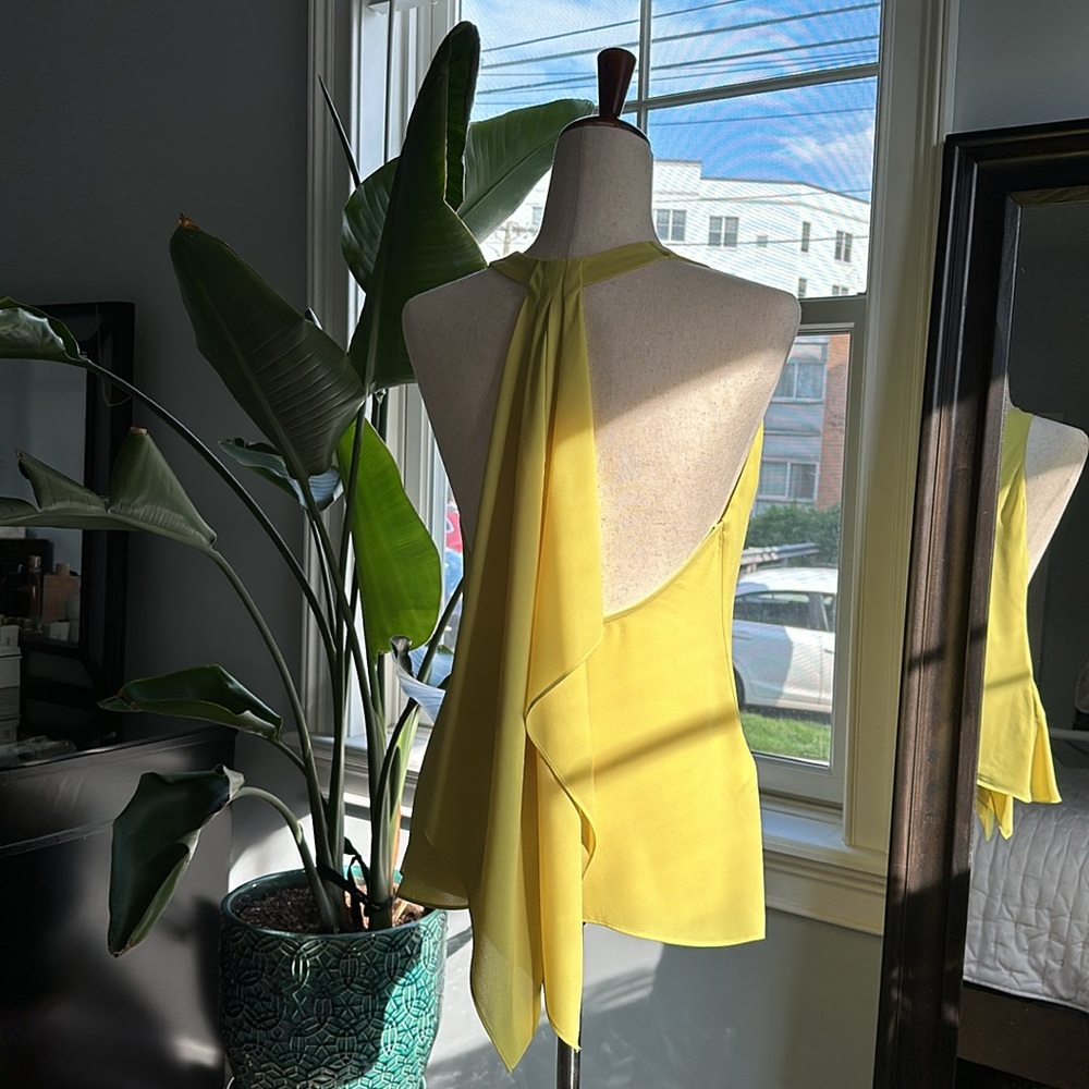 BCBG lime green-yellow camisole